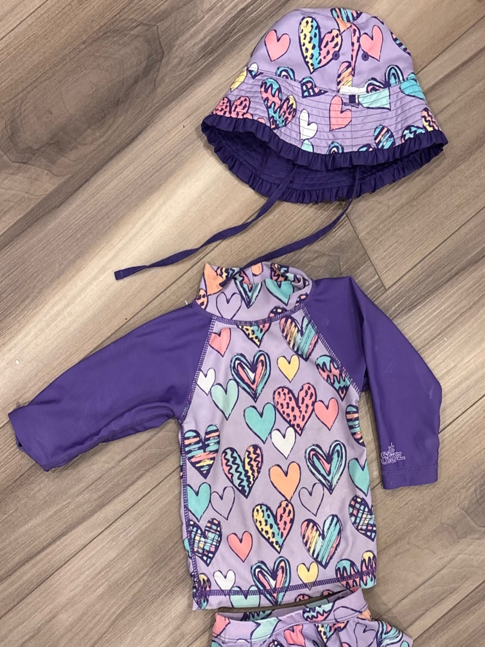 3 piece toddler bathing suit